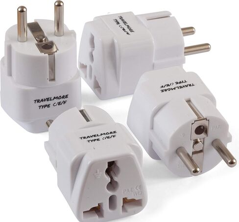 2 Pack UK Travel Adapter for Type G Plug - Works with Electrical Outlets in United Kingdom, Hong Kong, Ireland, Great Britain, Scotland, England, London, Dublin & More in Kuwait
