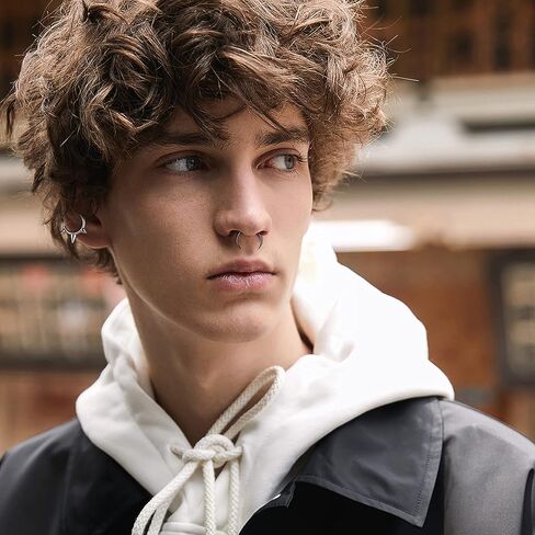 Fansilver 16 قطعة 16 جرام حلقات حاجز من الفولاذ الجراحي مجوهرات حدوة الحصان تشيكوسلوفاكيا حلقة الأنف هوب الغضروف الحلزون Daith Tragus حلق الفرس الحاجز الدائري محارة ثقب المجوهرات للنساء والرجال in Kuwait