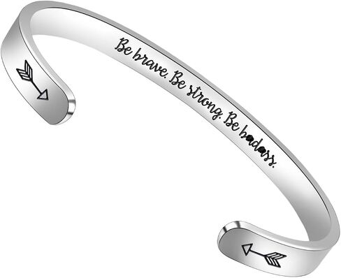 Btysun Inspirational Bracelets for Women Teen Girl Gifts Birthday Cuff Bracelet Bangle Quotes Jewelry Friend Gifts for Her Mom Gifts in Kuwait