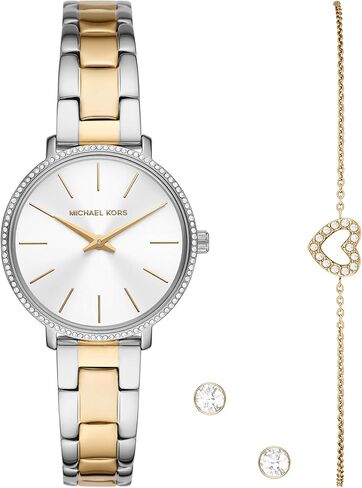 Michael Kors Pyper Mini Women's Watch, Stainless Steel Watch for Women with Steel, Leather, or Silicone Band in Kuwait
