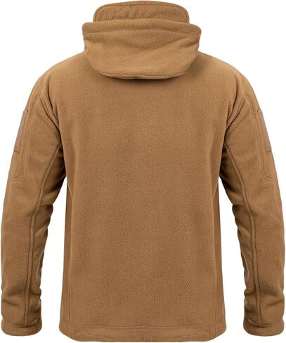 NAVEKULL Men's Tactical Fleece Jacket Hooded Winter Warm Full-Zip Hiking Outdoor Jacket Multi-Pockets in Saudi Arabia