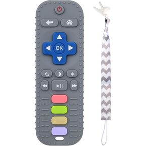 ألعاب التسنين المصنوعة من السيليكون للأطفال الرضع من Yinghezu، شكل جهاز تحكم عن بعد للرضع، ألعاب مضغ للرضع، أسنان حسية من السيليكون، تهدئ لثة الأطفال، خالية من مادة BPA (أحمر) in Kuwait