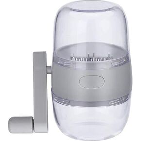 قطاعة طعام ييبيني، محضرة طعام صغيرة محمولة للكلاب، مفرمة طعام للقطط سعة 250 مل، يمكنها تقطيع طعام القطط والكلاب لتسهيل تناول طعامهم - مفرمة طعام يدوية (رمادي) in Kuwait