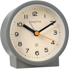 PAWPAWLIU Analog Alarm Clock,Silent Non Ticking, Simple Design, Battery Operated with Night Light Function, for Bedroom, Bedside, Living Room, Desk, Shelf (Blue) in Saudi Arabia
