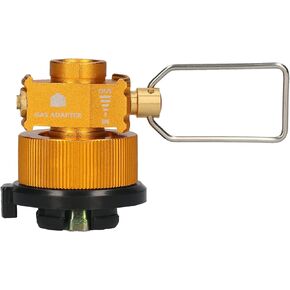 LIXADA Gas Saver Plus Gas Convertor Shifter Refill Gas Tank Conversion Adapter Gas Adaptor Valve Long Gas Cylinder Adapter Propane Tank Adapter for Camping Hiking Fishing