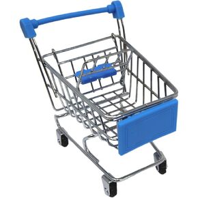 Bonka Bird Toys 2297 Mini Shopping Cart Supermarket Handcart Basket Foot Talon Bird Toy Treat Forage Dispenser Holder Model Metal Wheel Wire Frame Pet Fun (Dark Pink) in Kuwait