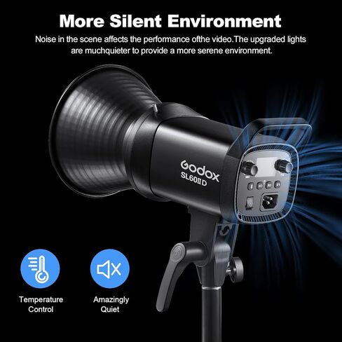Godox SL60IID LED Video Light,70W 5600K±200K Bowen Mount Photography Studio Lighting with Reflector for Video Lighting,Still Life Photography,Portrait,Wedding Photography in Saudi Arabia