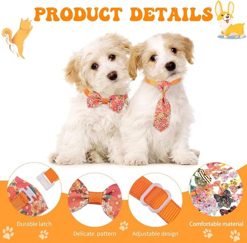 مجموعة من 100 قطعة من طوق ربطة عنق الكلب المنقوشة تتضمن ربطات عنق للكلاب، وربطة عنق للكلاب، وأقواس عيد الحب قابلة للتعديل للكلاب الصغيرة والمتوسطة (منقوشة) in Kuwait