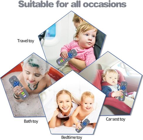 ألعاب التسنين المصنوعة من السيليكون للأطفال الرضع من Yinghezu، شكل جهاز تحكم عن بعد للرضع، ألعاب مضغ للرضع، أسنان حسية من السيليكون، تهدئ لثة الأطفال، خالية من مادة BPA (أحمر) in Kuwait