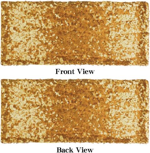 حزمة من 50 وشاحًا للكراسي من ANMINY مزخرفة بالترتر في جميع أنحاء الجسم وشريط مطاطي لتغطية الكرسي وحفلات الزفاف الرومانسية والمهرجانات وديكورات المنزل والولائم وحفلات استقبال الفندق، فضي in Kuwait