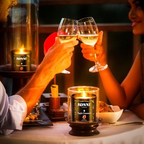 شموع معطرة بالقرفة من كاماك للمنزل، هدايا رومانسية لوقت حرق طويل للنساء شموع معطرة للخريف لعيد الميلاد، شموع الصويا الطبيعية in Kuwait
