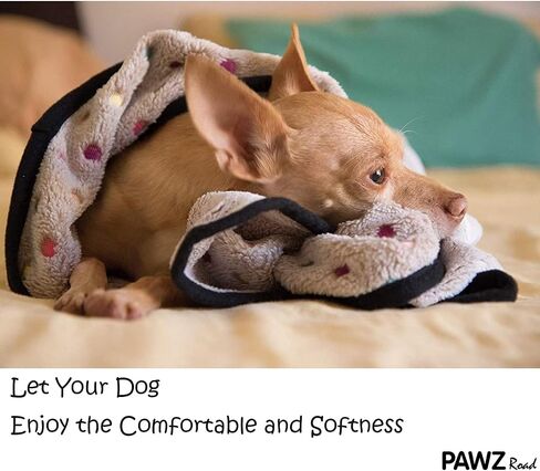 PAWZ الطريق بطانية كلب لينة الصوف بطانية الحيوانات الأليفة قابل للغسل القط بطانية للأريكة بطانية صغيرة بيج in Kuwait