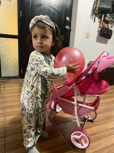 Acekoy Newborn Baby Girl Clothes 2 Pack Romper Long Sleeve Printing Headband Jumpsuits Sets in Saudi Arabia