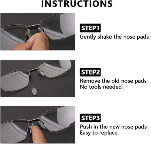 Glasses Nose Pad, 12 Pairs Eyeglass Nose Pads for Oakley Lizard/Gasser/Barrelhouse OX3173/Limit Switch Sunglasses in Saudi Arabia