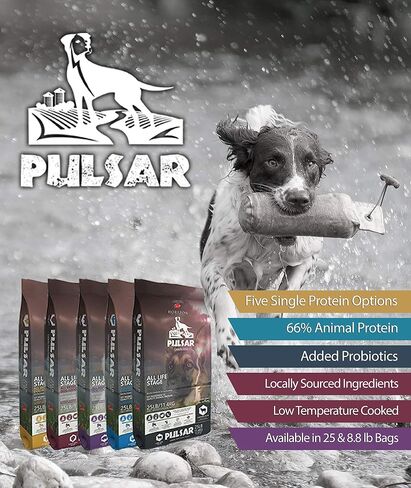 HORIZON PET NUTRITION Pulsar Grain Free, Non GMO, Meat Dense All Life Stage Dry Dog Food, Natural, 25 Pound (Pack of 1) (HRN-010) in Saudi Arabia