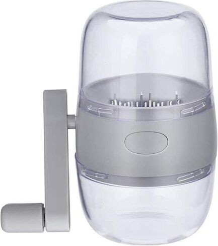 قطاعة طعام ييبيني، محضرة طعام صغيرة محمولة للكلاب، مفرمة طعام للقطط سعة 250 مل، يمكنها تقطيع طعام القطط والكلاب لتسهيل تناول طعامهم - مفرمة طعام يدوية (رمادي) in Kuwait