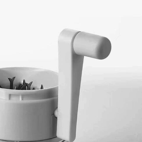 قطاعة طعام ييبيني، محضرة طعام صغيرة محمولة للكلاب، مفرمة طعام للقطط سعة 250 مل، يمكنها تقطيع طعام القطط والكلاب لتسهيل تناول طعامهم - مفرمة طعام يدوية (رمادي) in Kuwait