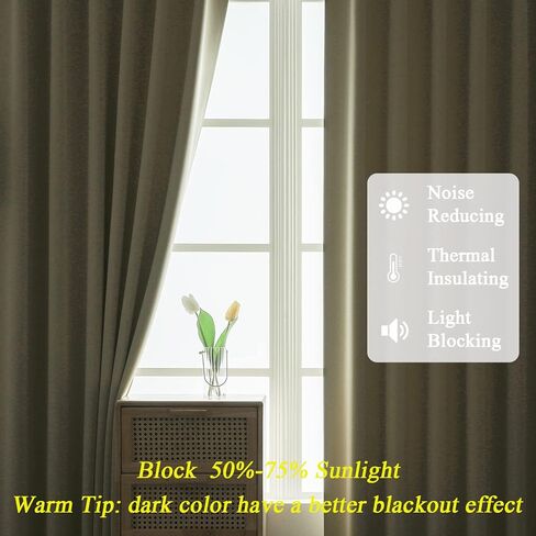Estelar Textiler ستائر تعتيم أرجوانية بطول 63 بوصة لوحتين، ستائر تعتيم خلفية للغرفة/جيب قضيب لغرفة نوم الفتيات، ستائر نوافذ معزولة حراريًا تحجب الضوء لغرفة الأطفال، 38 عرضًا × 63 طولًا in Kuwait