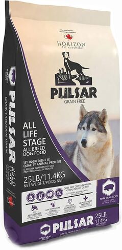 HORIZON PET NUTRITION Pulsar Grain Free, Non GMO, Meat Dense All Life Stage Dry Dog Food, Natural, 25 Pound (Pack of 1) (HRN-010) in Saudi Arabia