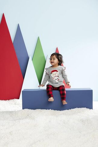 Mud Pie girls Baby Girl Santa Christmas Tunic and Legging in Saudi Arabia