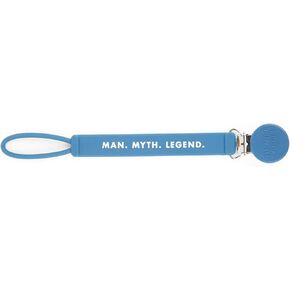 مشبك اللهاية المميز من BELLA TUNNO - حامل لهاية من السيليكون بملاءمة عالمية لهايات الأطفال، وحزام سيليكون خالٍ من مادة BPA مع أقوال ممتعة (من يدير العالم) in Kuwait