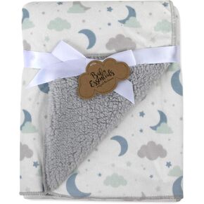 Sherpa Fleece Baby Blankets for Boys and Girls – Colorful, Reversible Baby Blankets for Newborns, Infants, Toddlers, and Nursery (Puppy Grey) in Kuwait