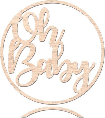 لافتة أوه بيبي مقاس 12 بوصة لخلفية عيد الميلاد الأول لافتة دش الطفل الخشبية لخلفية كشف الجنس ، لافتة خشبية أوه بيبي للجنس تكشف خلفية زينة حائط صور الدعائم ، إعلانات الأطفال in Kuwait