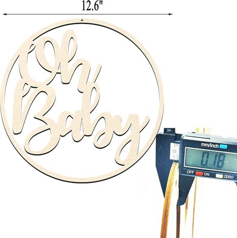 لافتة أوه بيبي مقاس 12 بوصة لخلفية عيد الميلاد الأول لافتة دش الطفل الخشبية لخلفية كشف الجنس ، لافتة خشبية أوه بيبي للجنس تكشف خلفية زينة حائط صور الدعائم ، إعلانات الأطفال in Kuwait