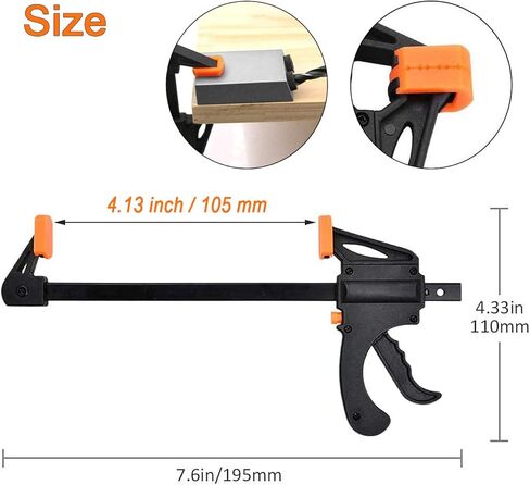 مجموعة جيج بفتحة جيب 15 درجة من سنترز، مع مشبك قضيب سريع الإمساك، لقمة حفر 6/8/10 مم، كم الطيار المركزي، طوق إيقاف للعمق مفتاح سداسي - 15 قطعة من نظام أدوات النجارة الخشبية للنجارة in Kuwait