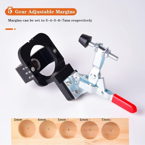 Aizami Cabinet Hinge Jig 35mm Hinge Drilling Jig Guide Concealed Hinge Jig Hole Punch Locator Kit Woodworking Tools for Face Frame Cabinet Cupboard Door in Kuwait