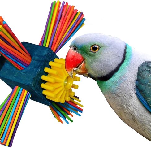 Super Bird Creations SB963 Twirl N' Whirl Bird Toy, Medium Bird Size, 6.5" x 4" in Saudi Arabia