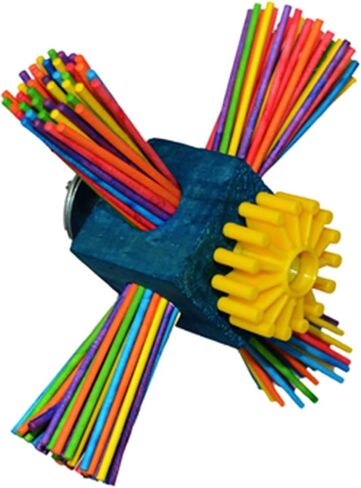 Super Bird Creations SB963 Twirl N' Whirl Bird Toy, Medium Bird Size, 6.5" x 4" in Saudi Arabia