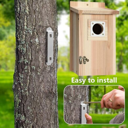 4 Sets Bird House Hanger Bracket- Stable Bird House Mounting Bracket- Bird House Bracket Racks with 8 Srews for Multifunction Fixing Device in Saudi Arabia