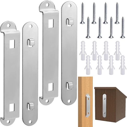 4 Sets Bird House Hanger Bracket- Stable Bird House Mounting Bracket- Bird House Bracket Racks with 8 Srews for Multifunction Fixing Device in Saudi Arabia