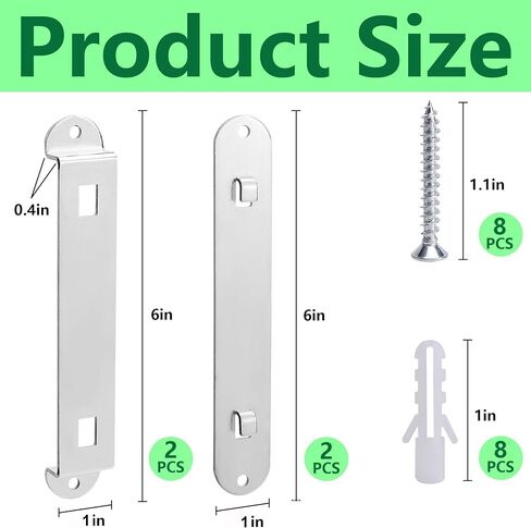 4 Sets Bird House Hanger Bracket- Stable Bird House Mounting Bracket- Bird House Bracket Racks with 8 Srews for Multifunction Fixing Device in Saudi Arabia
