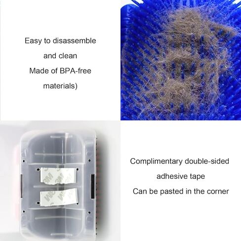 Clzemo 5pack Cat Self Groomer، فرشاة خدش وجه القطة الناعمة للحيوانات الأليفة مع حقيبة النعناع البري، مشط تدليك زاوية الحائط، فرش خدش أداة تدليك للخدش للفراء القصير الطويل والقطط والكلاب in Kuwait