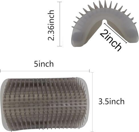 Clzemo 5pack Cat Self Groomer، فرشاة خدش وجه القطة الناعمة للحيوانات الأليفة مع حقيبة النعناع البري، مشط تدليك زاوية الحائط، فرش خدش أداة تدليك للخدش للفراء القصير الطويل والقطط والكلاب in Kuwait