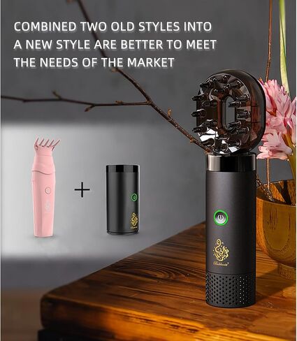 Portable Arabian Electronic Incense Burner, Rechargeable USB Incense Burner Electric Aromatherapy Machine Ramadan Muslim Incense Holder for Car and Home in Kuwait