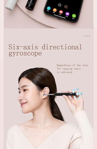 أداة إزالة شمع الأذن بالكاميرا لإزالة شمع الأذن - أداة إزالة شمع الأذن مع مجموعة 8 قطع للأذن - مجموعة إزالة شمع الأذن مع ضوء - منظف الأذن مع الكاميرا - منظف الأذن لأجهزة Android وiOS (أسود-B) in Kuwait