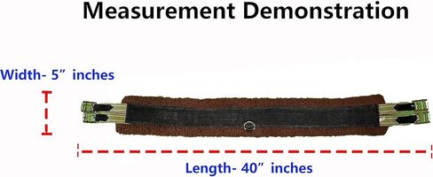 Fleece Padded Girth with Heavy Duty Elastic Belts & Stainless Hardware, Multi Colors, Multi Sizes in Kuwait