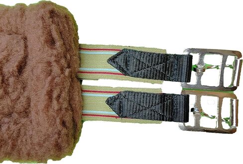 Fleece Padded Girth with Heavy Duty Elastic Belts & Stainless Hardware, Multi Colors, Multi Sizes in Kuwait