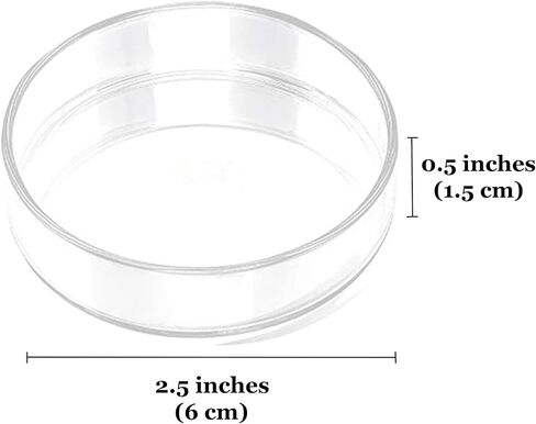 جور وعاء تغذية الروبيان والضفدع والبريص، عرض 2.5 انش، عمق 0.5 انش، زجاج البوروسيليكات المتين، حوض شفاف، قطعة واحدة في كل عبوة in Kuwait
