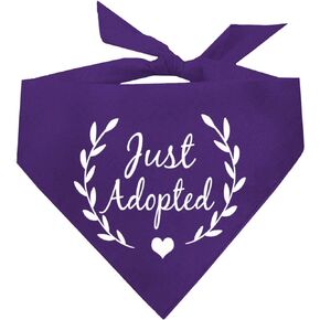 باندانا Just Adopted Dog (20 أرجواني، مقاس واحد)