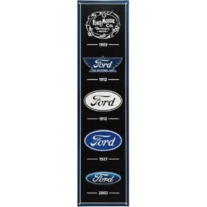 لافتة معدنية منقوشة من Ford Motors - لافتة فورد زرقاء عتيقة للجراج أو كهف الرجال in Kuwait