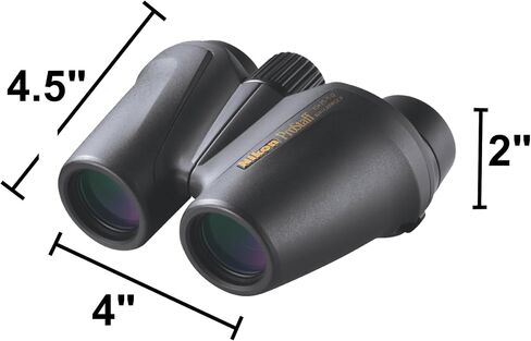 Nikon PROSTAFF 10x25 (7485) Black Binoculars Bundle with Lens Pen and Cleaning Cloth, Compact Binoculars for Adults for Hunting, Bird Watching, and Hiking Essentials, Waterproof All-Terrain in Saudi Arabia