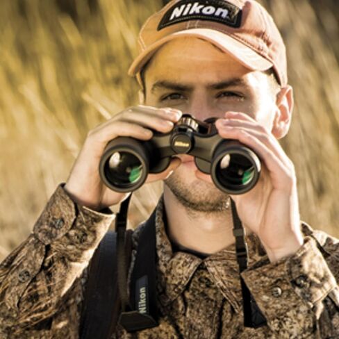 Nikon PROSTAFF 10x25 (7485) Black Binoculars Bundle with Lens Pen and Cleaning Cloth, Compact Binoculars for Adults for Hunting, Bird Watching, and Hiking Essentials, Waterproof All-Terrain in Saudi Arabia