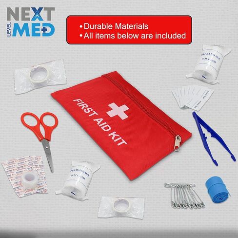 NEXT LEVEL MED Zip-Stitch Wounds & Cuts Closure Kit - Comprehensive First-Aid Set with 3 Steri Stitch & 4 Zip Stitch Variations, Complete Wound Care Without Stitches in Saudi Arabia