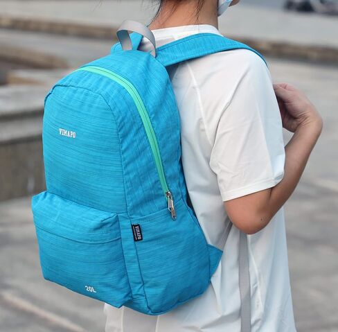 vimapo Foldable Casual Daypack, Lightweight Nylon Backpack for Travel, 20L Packable Hiking Daypack, Camping Outdoor Cycling Bag for Adults (Grey) in Kuwait