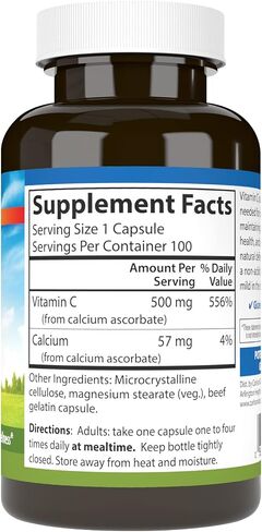 Carlson - Mild-C, 500 mg, Buffered Vitamin C, Immune Support & Optimal Wellness, Antioxidant, 100 Capsules in Saudi Arabia