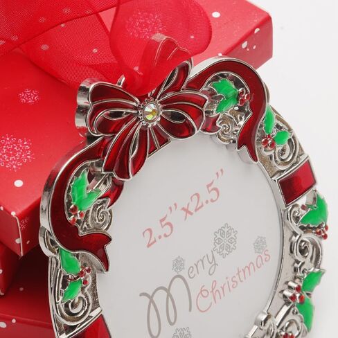 2023 Christmas Tree Ornaments Home Decor Christmas Decorations Xmas Gifts Decorations Holiday Keepsake Gift Pendant Can Insert Photos (Gold-Gift) in Saudi Arabia